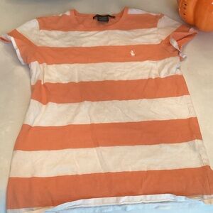 Striped Orange and White T-Shirt